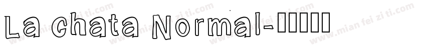 La chata Normal字体转换